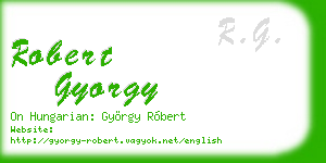 robert gyorgy business card
